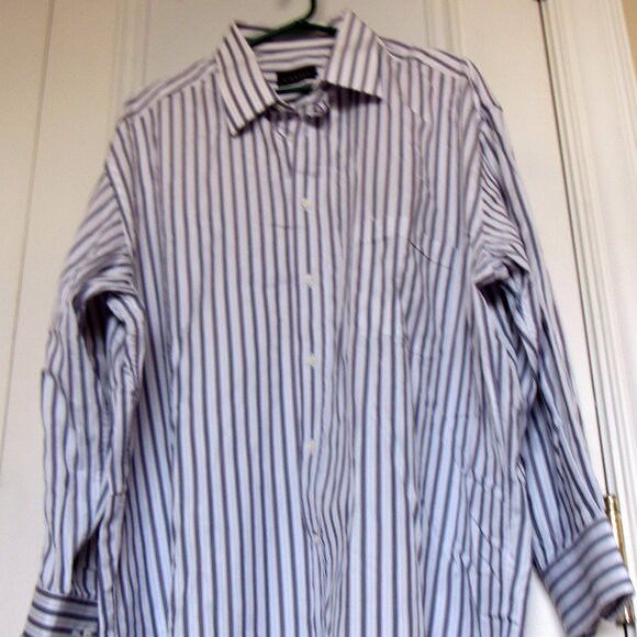 Canali Dress Shirt Men's Size 46|18 Long Sleeve Button-Up Made In Italy - Picture 1 of 7